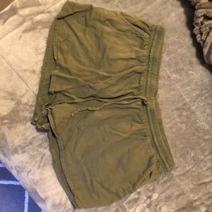 Olive Green women’s Cozy shorts